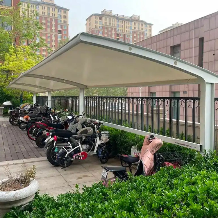 洛南县膜结构电动车棚